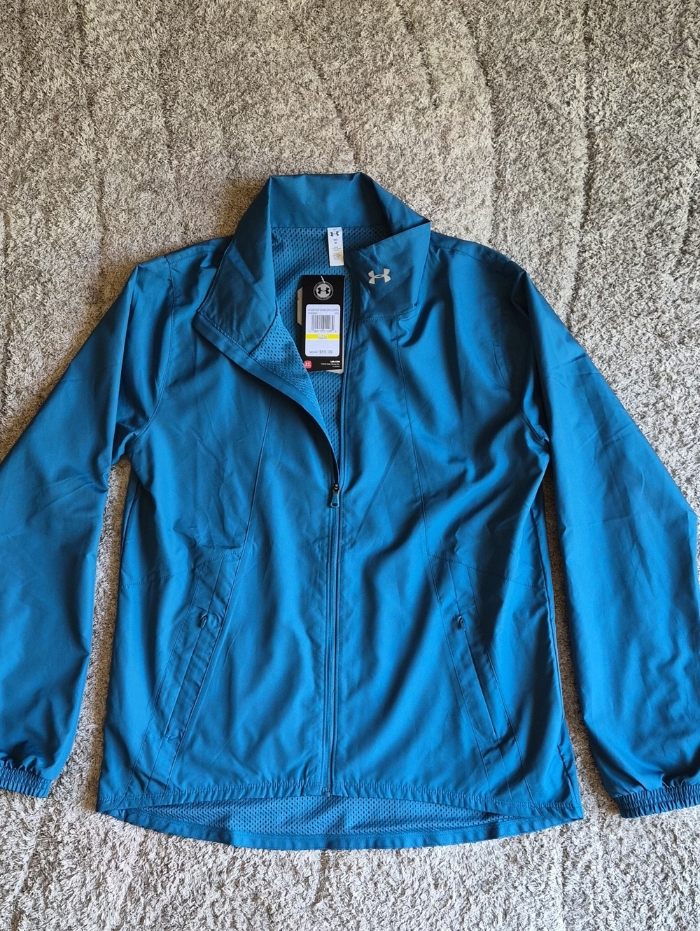 NEW NWT Under Armour Women's Teal Full-Zip Performance Jacket Size M